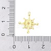 Brass Pave Clear Cubic Zirconia Pendants LS-KK-F875-10G-3