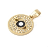 Ion Plating(IP) 304 Stainless Steel Enamel Rhinestone Pendants STAS-Q325-03C-G-2