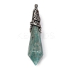 Natural Amazonite Pointed Big Pendants G-Q184-02J-AS-1