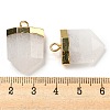 Natural Quartz Crystal Pointed Pendants G-M431-05G-01-3