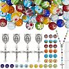 DIY Rosary Bead Jewelry Making Finding Kits DIY-SC0031-64-1