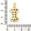 Brass Micro Pave Cubic Zirconia Pendants X-KK-E061-03G-09-3
