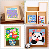 DIY Children Wood Decoration Clay Picture Frame WOOD-WH20008-07E-4