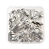 52Pcs 13 Style Tibetan Style Alloy Pendants TIBEP-FP0001-10-2