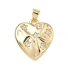 Brass Micro Pave Cubic Zirconia Pendants KK-D426-21D-G-1