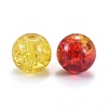 5 Colors Spray Painted & Baking Paint Crackle Glass Beads CCG-X0010-12-8mm-3