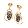304 Stainless Steel Nuggets Dangle Stud Earrings EJEW-F392-05G-2