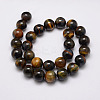 Natural Yellow Blue Tiger Eye Bead Strands X-G-P230-07-6mm-2