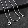 Tarnish Resistant 304 Stainless Steel Snake Chain Necklaces LS-STAS-M174-018P-A-4