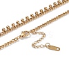 304 Stainless Steel Enamel Chain Necklaces NJEW-P302-03G-4