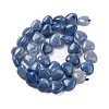 Dyed & Heated Natural Blue Aventurine Beads Strands G-B022-34C-4
