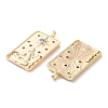 Brass Micro Pave Cubic Zirconia Pendants KK-C079-05G-2