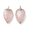 Natural Rose Quartz Pendants G-G012-13G-11-1