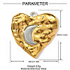 304 Stainless Steel Pendants STAS-OY002-73G-2