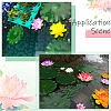 Artificial EVA Foam Lotus Leaf & Flower AJEW-SP0003-26E-6