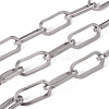Tarnish Resistant 304 Stainless Steel Paperclip Chains CHS-L022-05P-2