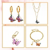 50Pcs 5 Styles Alloy Enamel Printed Pendants ENAM-CJ0003-63-6
