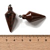 Natural Mahogany Obsidian Pendants G-Z055-02P-04-3