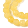 Frosted Natural White Jade Beads Strands G-T138-8mm-209J-3