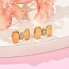 304 Stainless Steel Micro Pave Clear Cubic Zirconia Stud Earrings EJEW-I318-01G-02-3