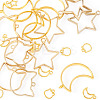 30Pcs 6 Styles Zinc Alloy Open Back Bezel Pendants FIND-TA0009-54-3