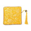 Chinese Brocade Tassel Zipper Jewelry Bag Gift Pouch ABAG-F005-02-2