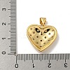 Brass Micro Pave Cubic Zirconia Pendants KK-N254-135D-G-3