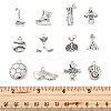 48Pcs 12 Styles Tibetan Style Alloy Pendants TIBE-FP0001-15-4