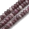 Natural Lepidolite/Purple Mica Stone Beads Strands G-K365-E01-4x6mm-2