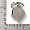 316 Surgical Stainless Steel Micro Pave Cubic Zirconia Pendants STAS-Z073-120AS-3