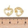 Brass Micro Pave Cubic Zirconia Pendants KK-P339-06G-3
