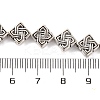Tibetan Style Rhombus Alloy Bead Strands X-TIBEB-O007-05-NR-3