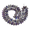 Electroplate Glass Beads Strands EGLA-N012-04A-2