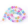 Synthetic Moonstone Beads Strands G-R375-6mm-A08-2