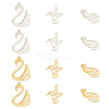 24Pcs 6 Style 201 Stainless Steel Charms STAS-DC0008-61-1