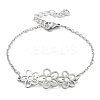 Non-Tarnish Stainless Steel Cable Chain Link Bracelets for Women Men STAS-Z061-01P-04-1