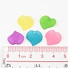 Mixed Transparent Forsted Leaf Acrylic Charms X-PL591-4