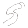3.5MM 304 Stainless Steel Curb Chain Necklace Making AJEW-JB01465-02-1