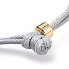 Unisex Korean Waxed Polyester Cord Bracelets BJEW-JB04597-4