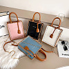 DIY Rectangle PU Leather Knitting Crochet Bags GN-TAC0003-08C-8