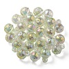 UV Plating Rainbow Iridescent Transparent Acrylic Pendant OACR-P010-06D-3