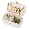 1Pc PU Imitation Leather Jewelry Box LBOX-TA0001-01A-2