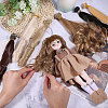 6Pcs 6 Colors High Temperature Fiber Long Wavy Roman Hairstyle Doll Wig Hair DIY-GL0005-61-3