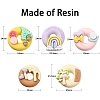 50Pcs 5 Styles Opaque Resin Cabochons RESI-CJ0002-84-2