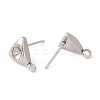 Non-Tarnish 304 Stainless Steel Stud Earring Findings LS-STAS-P308-06P-2
