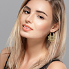 6 Pairs 6 Style Alloy Hollow Thick Hoop Earrings EJEW-AN0001-12-5