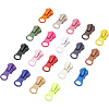 BENECREAT 76Pcs 19 Colors Zinc Alloy Replacement Zipper Sliders FIND-BC0002-26-1