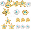 9Pcs 3 Styles Synthetic Turquoise Pendants STAS-TA0006-41-2