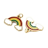 316 Surgical Stainless Steel Enamel Charms STAS-S116-403G-1