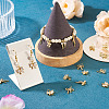 16Pcs 8 Style Brass Micro Pave Cubic Zirconia Charms KK-TA0002-16-8